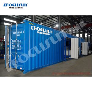 Direct Cooling Block Ice Machine and 5 Tons Containerized Cold Room Complete