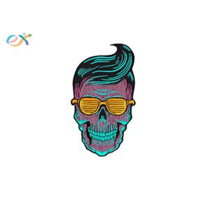 China Iron On Custom Embroidery Patches Mens T Shirt Clothes Colorful Logo Woven Tapes on sale