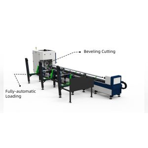 China QH-GZ Zero-tailing Laser Tube Cutting Machine Beveling Cutting Fully-automatic Loading on sale