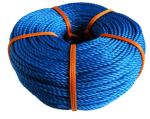 Blue 3 Strand Nylon Rope PP PE Twisted Feature Diameter 6mm-160mm
