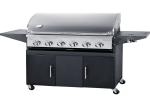 Factory directly sale 6 Burners cooking grates Gas BBQ Grill with grease tray
