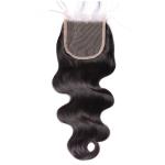 Brazilian Virgin Hair Lace Top Closure Body Wave Free Middle Three Parting