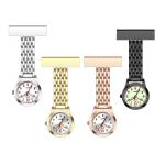 FOB Nurse Pocket Watch Silver Brooch Nurse Watch Hospital Quartz Clock Luminous