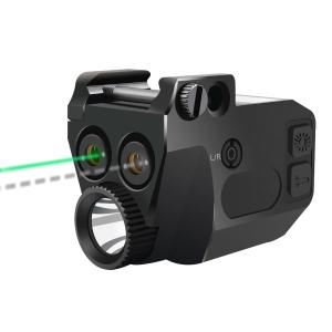 China Sturdy Infrared Pistol Laser Sight Green 520nm Lightweight 2.1OZ factory