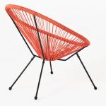 Metal Frame Plastic Rattan Wicker Acapulco Chair for Outdoor Balcony Patio Lawn