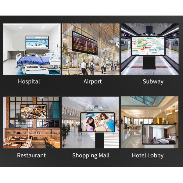 Wall Mounted 1920*1080 500cd/m2 43" Vertical Digital Signage