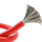 Flexible Silicone Cable 5000/ 0.08 4AWG Tinned Copper Conductor Silicone Rubber
