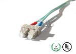 50 / 125 um Fiber Optic Patch Cord MM OM 4 For Test Equipment / Metro