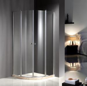 China Chrome Profile 900X900 Quadrant Shower Enclosures , Clear Glass Shower Enclosures factory