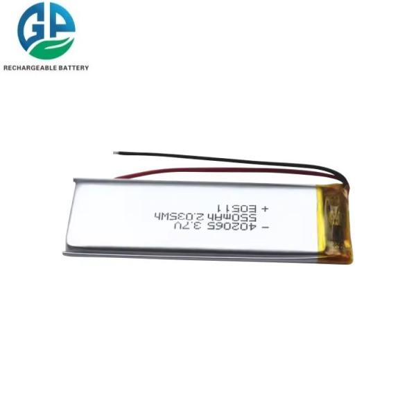 High Discharge Rate Battery 550mAh 3.7V 30C Max60C KC 402065 550mah 3.7v Lithium