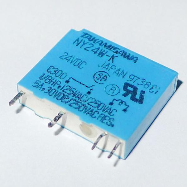 NY24W-K 24VDC 5A 4 pins 30VDC/250VAC miniature power relay