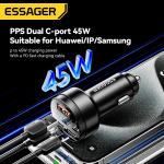 ESSAGER FSJ-008 Series 105W 3 Ports Fast USB Type C Car Charger