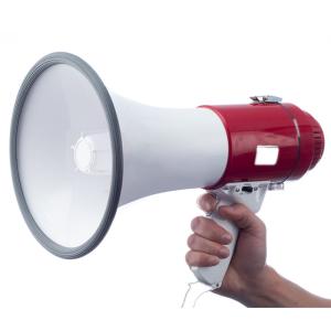 China Active 50W Portable Handheld Bullhorn Megaphone Speaker for Large Group Communication factory