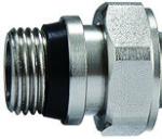 4402 Concealed Handle Brass TRV Angle Valve Radiator Return Valve DN15 Nickel