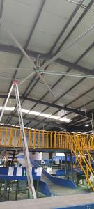 China 7.3m Giant Industrial Geared Motor Ventilation Cooling In Express Sorting Center factory