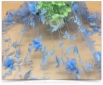 Colorful Polyester 3D flower embroidered Lace fabric for women garments