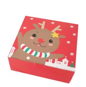 China Custom printed Christmas Cardboard Boxes Recycled Paper Folding Gift Box factory
