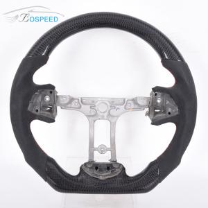 China D Shape Black Alcantara Sports Cadillac Xt5 Steering Wheel Carbon Fiber Gloss factory