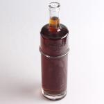 Engraved Tequila Glass Bottle at 750ml 1 Liter with Round Shape and Cork Sealing