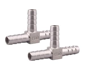China Female Stainless Steel Hose Barb 3 Way Tee T Shape Barbed 1/2 inch Union Home Brew Fitting factory