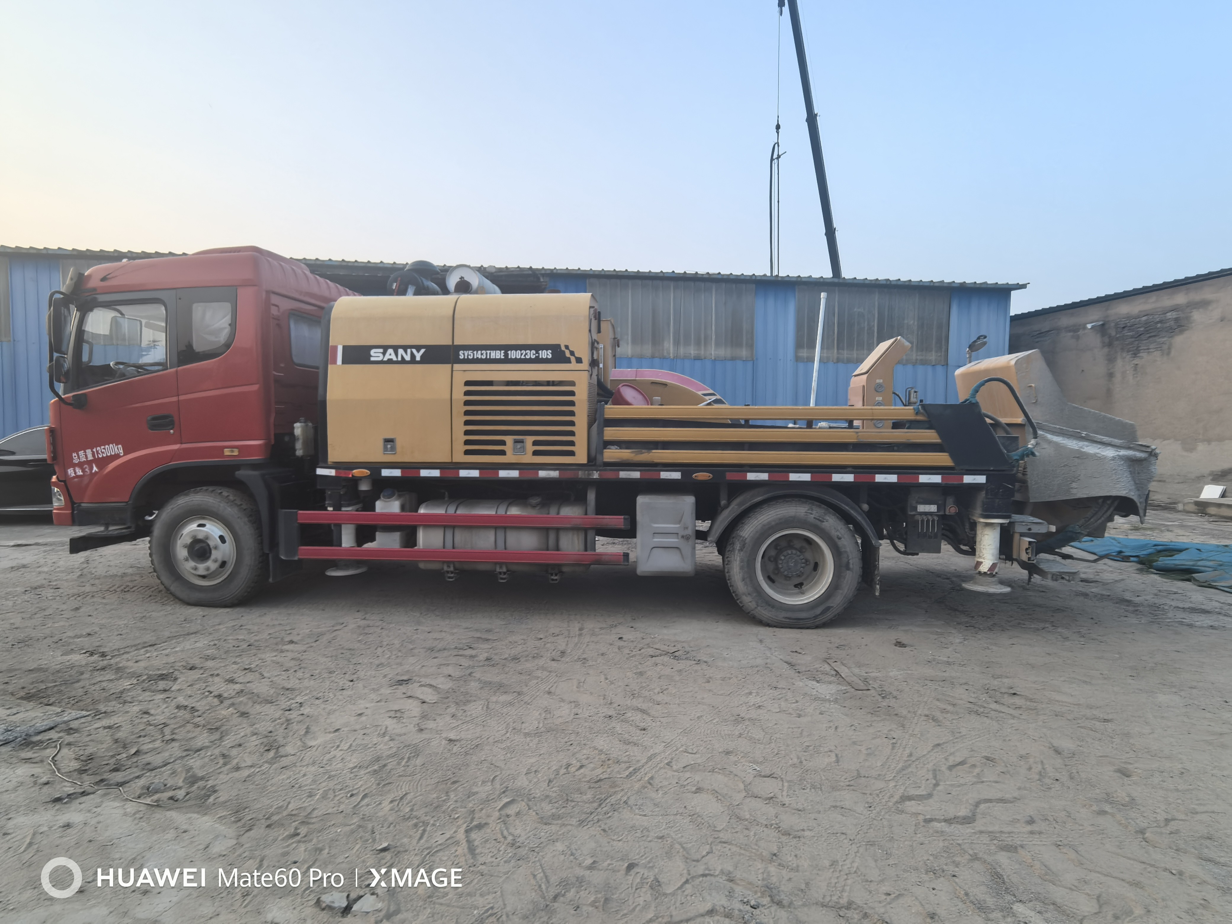 Trailer Truck Mounted Concrete Line Pump Truemax Concrete Machinery SANY SYM514THB