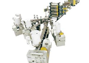 China Co Extruder PP EVA EVOH PE Ps Foam Sheet Extrusion Machine factory