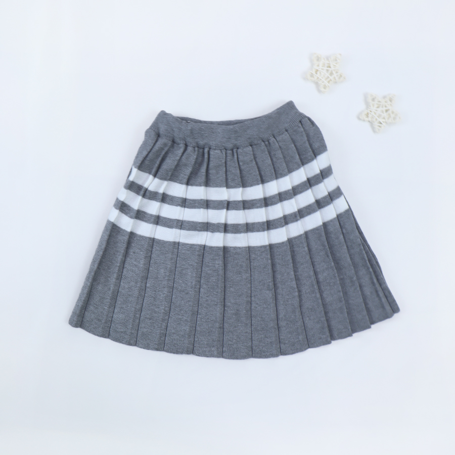 knitted children clothing sets two-piece suit baby school clothing set pullover sweater skirt outfit sets