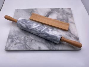 China Cutomized Logo Granite Stone Rolling Pin Polished Smooth factory