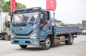 China Small Used Cargo Truck FAW Single Cab 2 Seats Flat Box Loading 2 Tons Fast Gearbox factory