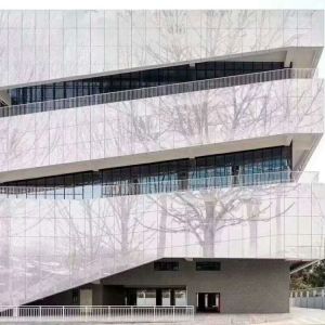 Customizable Rustproof Aluminium Corrugated Curtain Wall For Building Decoration