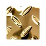 201 304 Golden Color Coated 3MM 2MM Stamping Embossed Surface Anti Slip