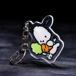 Manufacturer Custom Cartoon Pattern Printed Acrylic Keychain Cute Caricatur