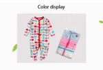 Top quality soft cotton print baby onesie footed romper wholesale
