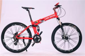 China High quality OEM logo Shimano hidraulic disc brake 24 speed aluminium alloy folding travel mountain bicycle factory