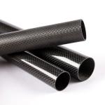 Carbon Fiber Tube 25mm x 23mm x 500mm 3K Roll Wrapped 100% Carbon Fiber Tube