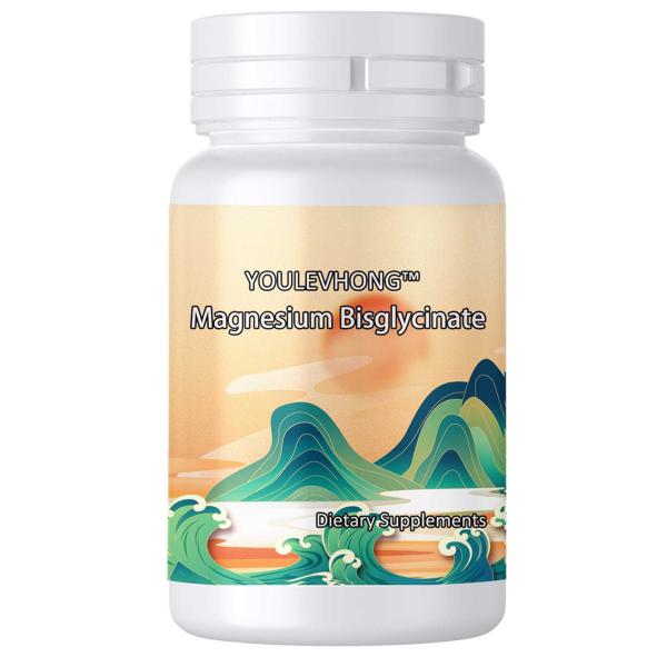 Magnesium Bisglycinate Supplement Capsule Non-GMO Gluten Free for Cardiovascular