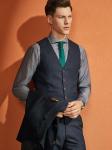 Woolen Cloth Fabric Handmade Lapel Business Suit Single Breasted Men's Suit 3