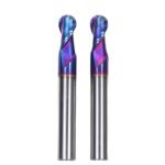 2 Flutes HRC65 R7*14*28*14*80 TiAISiN Coated Carbide Ball Nose End Mill with