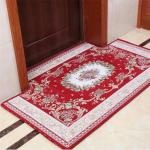 Floral Braided Polyester Area Rugs Anti - Slip Feature Customized Size
