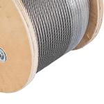 304 Aircraft 7 x 19 Strands Construction Stainless Steel Cable Rail Type of Core
