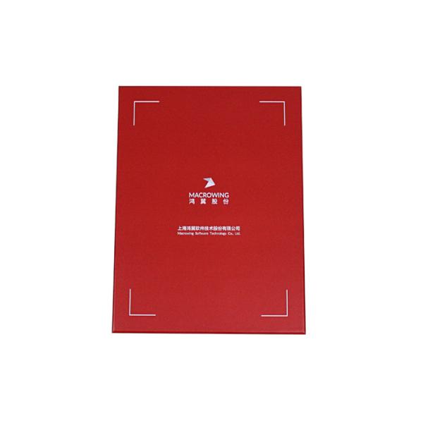 China Custom Lid-Off Box Protective Varnish Rigid Packaging Red Box factory