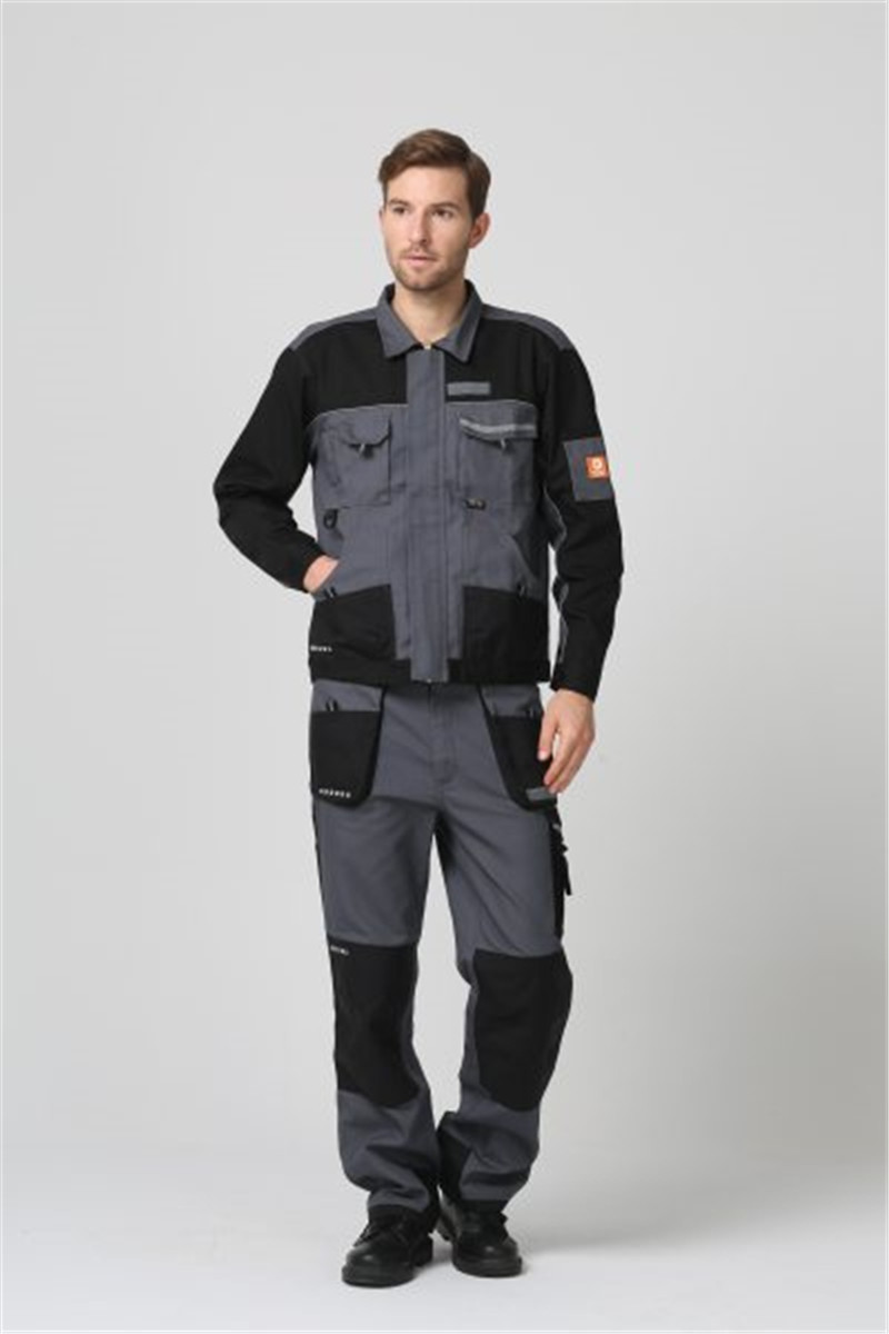 Concealed Front YKK Zip Multi Pocket Work Jacket With Flap
