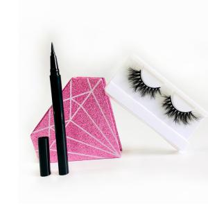China Long Lasting Waterproof Eyeliner , Magic Eyeliner Pen Eyelashes Set factory