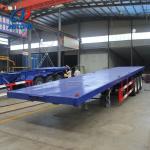3 Axle Flatbed Trailer in /FUWA Axle 20FT 40 Ft Trailer Chassis /12500*2500*1520