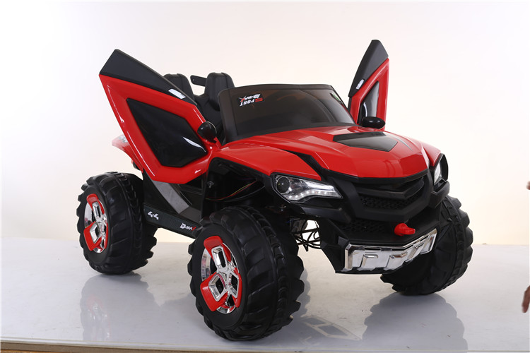 12V Police Electric Cars for Kids Four-Wheel Drive Multifunction Ride On Car Toys