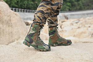 China 7-12 Insulated Impact Resistant Non Compression Leather Ankle Military Tactical Boots factory