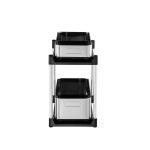 Under Sink Kitchen Storage Rack Clutter-Free 2 Tiers Stainless Steel Kitchen