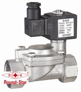 China 2 Way Low Voltage Solenoid Water Valve Stainless Steel 3 Inch Pilot Operated factory