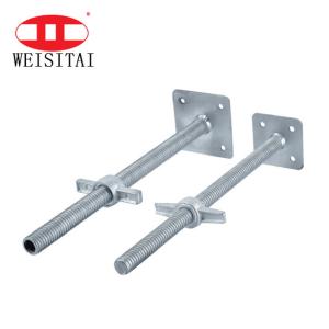 China 26mm To 48mm Electro Galvanized Scaffolding Jack Base factory
