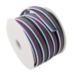 Flexible Wire Extension Cord for LED Ribbon 1618 Gauge PVC Jacket RGBW RGB 3pin